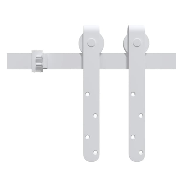 vidaXL mini-skydelågesæt til skabe kulstofstål 122 cm hvid