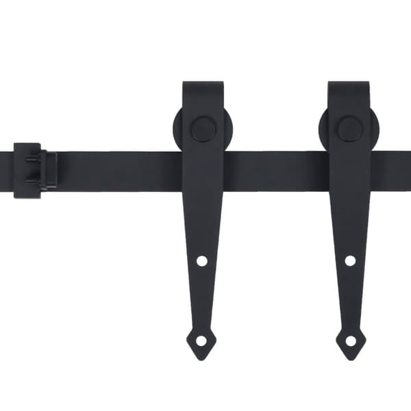 vidaXL Mini skyvedørsett karbonstål 183 cm