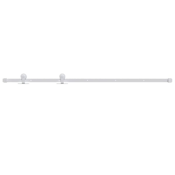 Skjutdörrsbeslag 183 cm stål vit - Skjutbeslag - Dörrbeslag - Home & Living
