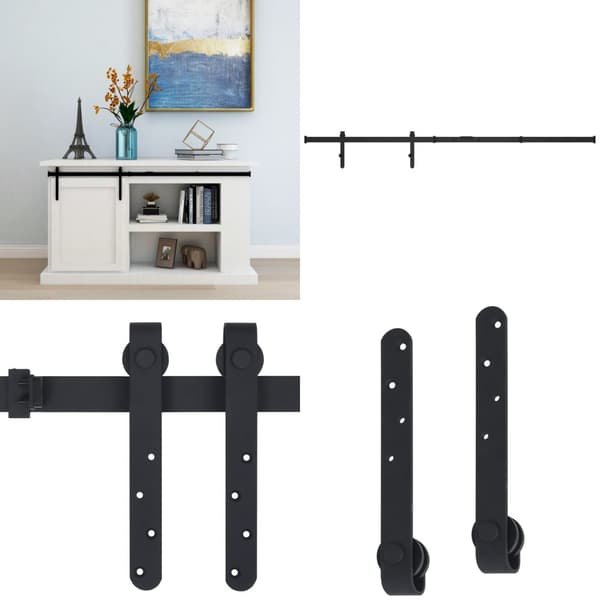 Kaapin liukuoven asennussarja mini hiiliteräs 122 cm - Kaapin Liukuoven Asennustarvikkeet - Kaapin Liukuovien Asennustarvikkeet - Home & Living
