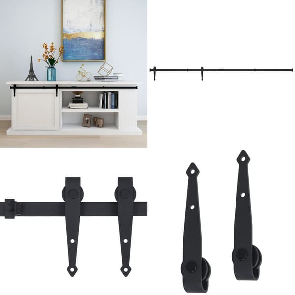 Kaapin liukuoven asennussarja mini hiiliteräs 183 cm - Kaapin Liukuoven Asennustarvikkeet - Kaapin Liukuovien Asennustarvikkeet - Home & Living