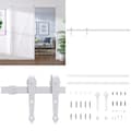 Miniatyrbillede 1 af 8: Skinnesæt til skydedør 183 cm stål hvid - Skydedørssæt - Skinnesæt - Home & Living