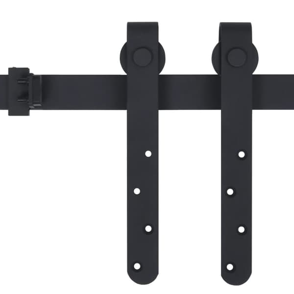 Mini-skydelågesæt til skabe kulstofstål 183 cm - Skydelågesæt - Skydelågeskinne - Home & Living