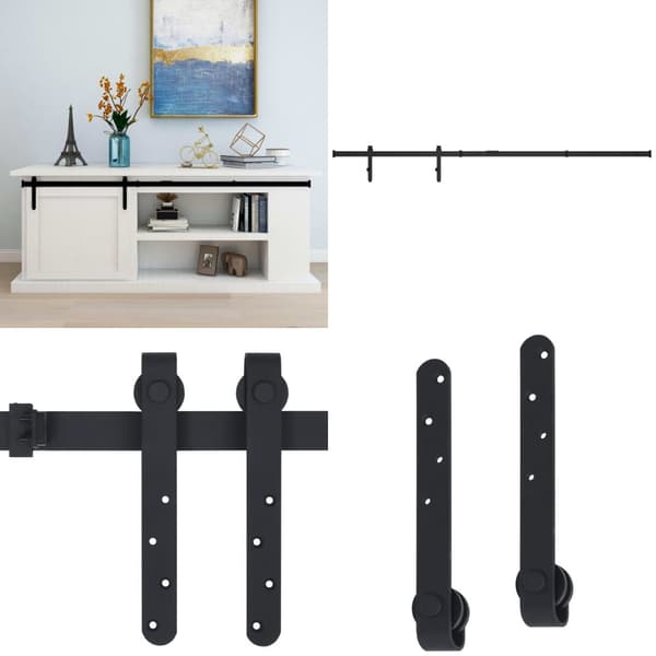 Kaapin liukuoven asennussarja mini hiiliteräs 183 cm - Kaapin Liukuoven Asennustarvikkeet - Kaapin Liukuovien Asennustarvikkeet - Home & Living