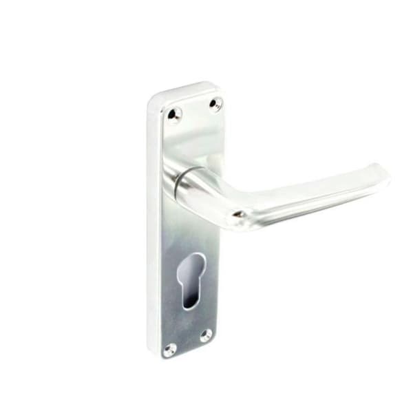 Securit Euro-dörrhandtag Silver One Size