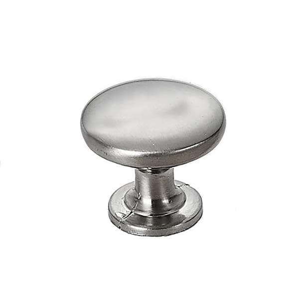 Knoppar 2-pack - Rustik rund metallknopp i silverfärg