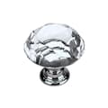 Miniatyrbild 2 av 2: Knoppar 2-pack - Diamant / Kristall med silverfot 20 mm