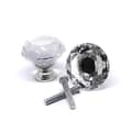 Miniatyrbild 1 av 2: Knoppar 2-pack - Diamant / Kristall med silverfot 20 mm
