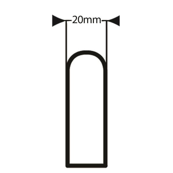 Bridgehåndtag i aluminium - 128 mm hulafstand - M6-gevind