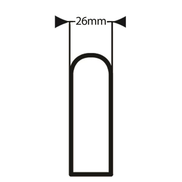 Alumiininen siltakahva - 128mm reikäkeskiö - M6-kierre