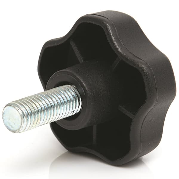 M10x25 Termoplastisk lobeknap (zinkgevind)