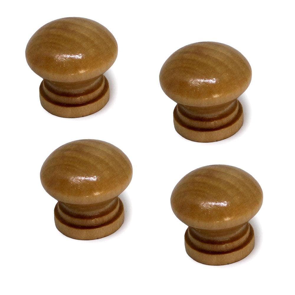 Knoppar 4-pack - Enkla knoppar i trä