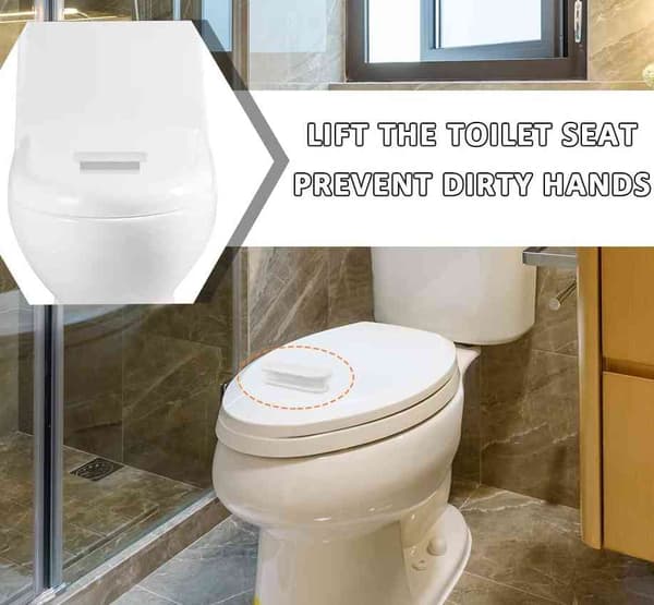 Door Handle - Self-adhesive White 2-pack
