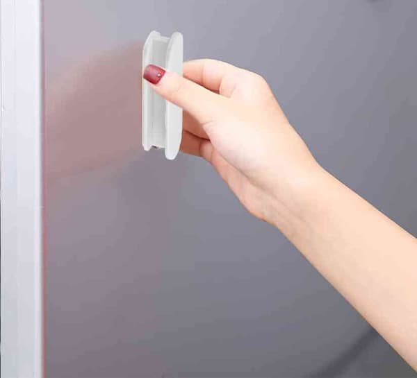 Door Handle - Self-adhesive White 2-pack