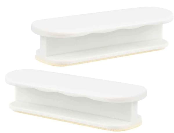 Dörrhandtag - Självhäftande Vit 2-pack