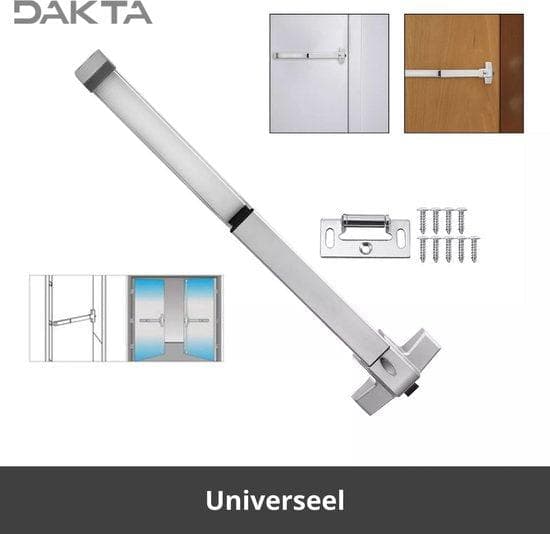 Emergency Door Push Bar | Holdel Emergency Door | Tryckspak | Inkl. Normal spak | Enkel installation Nödutgång Järn