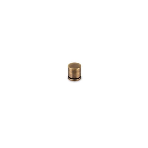 Emuca Set med 20 knoppar för Varadero-möbler, diameter 25 mm, Zamak, gammalt guld