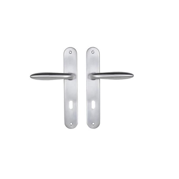 Bricard eSQUISSE 984050 Set med handtag på handtagsplatta + nyckelhandtag L satin krom