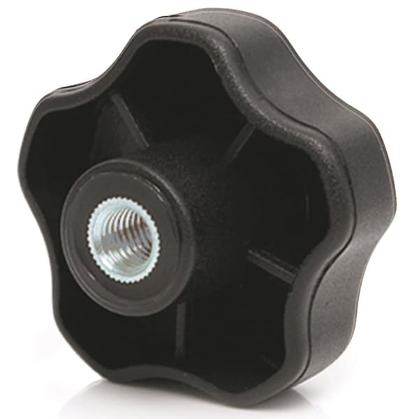 M12 indvendig termoplastisk lobe-knap (zinkindsats)