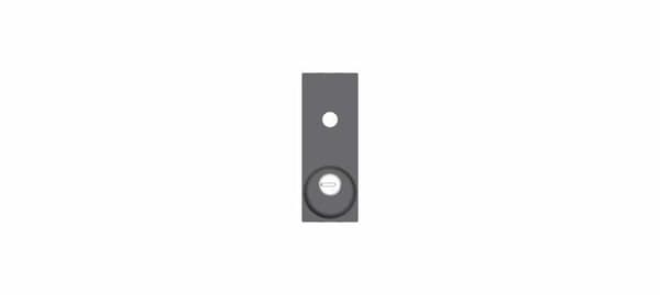 Föredrar dörrhandtag - 0478.0032.W000 - Utvändig säkerhetsplatta för upp-och-över-/garagedörrlås