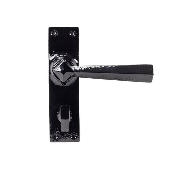 Dörrhandtag Från städet - 73111 - Set med 2 raka spakhandtag Svart