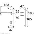 Miniatyrbild 3 av 3: SAN DIEGO liten modell lock-up typ F1 aluminium finish silver look 3230389
