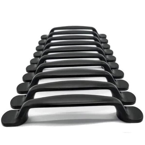 Dörrhandtag - Aluminium - Modern - Svart - Paket om 20 - 20mm x 130mm x 15mm