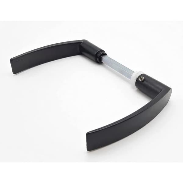 Dubbelt Dac-stöd i aluminium, 2 räcken, polyblockfäste, 7 mm x 110 mm, svart epoxi Dubois Industrie