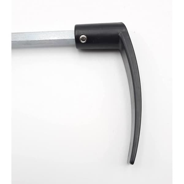 Dubbelt Dac-stöd i aluminium, 2 räcken, polyblockfäste, 7 mm x 110 mm, svart epoxi Dubois Industrie