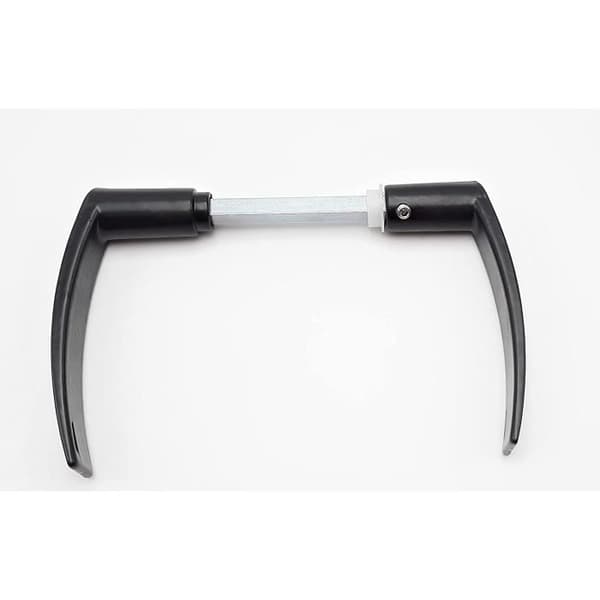 Dubbelt Dac-stöd i aluminium, 2 räcken, polyblockfäste, 7 mm x 110 mm, svart epoxi Dubois Industrie
