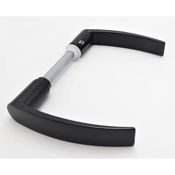 Dubbelt Dac-stöd i aluminium, 2 räcken, polyblockfäste, 7 mm x 110 mm, svart epoxi Dubois Industrie