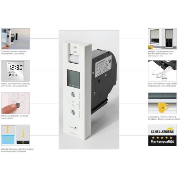 Schellenberg 65 Plus Rollodrive Elektrisk persiennrulle Vit - 22766