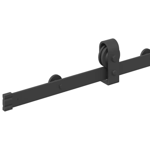 vidaXL Utstyr for skyvedør 183 cm stål svart