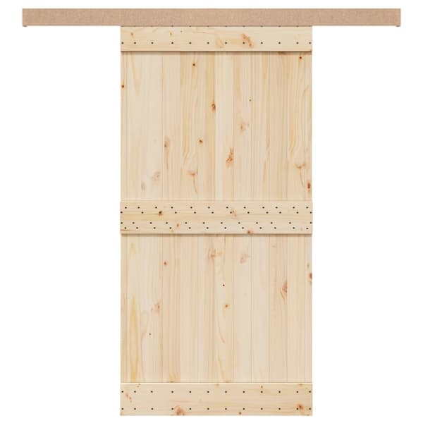 vidaXL Liukuovi Hardware Kit 200 cm Alumiiniseos Sliver