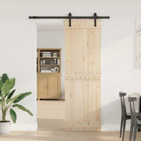 vidaXL Liukuoven asennussarja teräs 213,5 cm musta