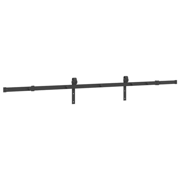 vidaXL Liukuoven asennussarja teräs 213,5 cm musta