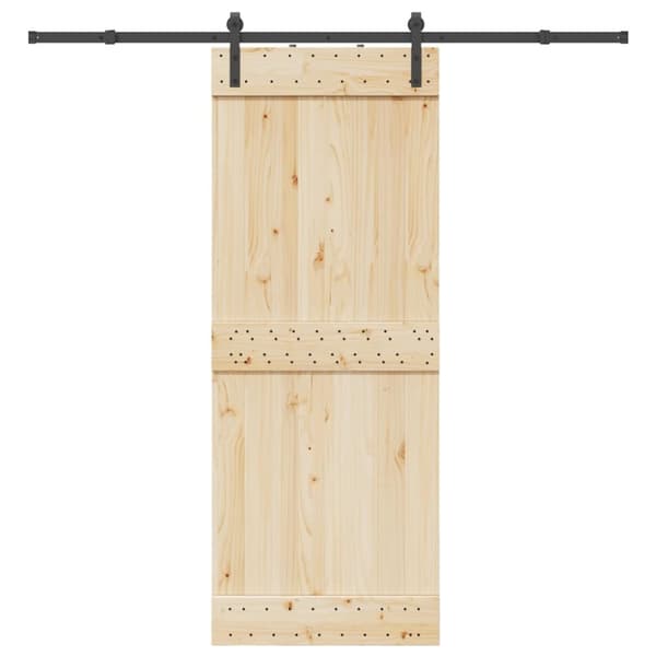 vidaXL Liukuoven asennussarja teräs 213,5 cm musta