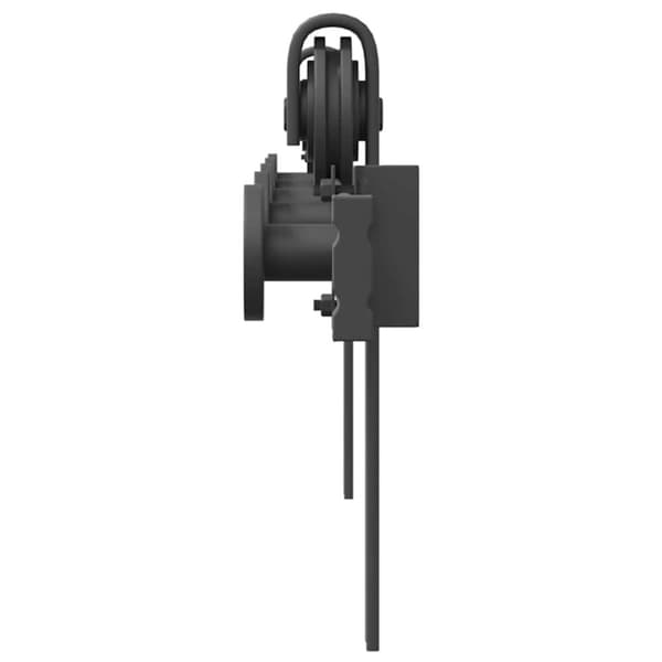 vidaXL Utstyr for skyvedør 183 cm stål svart