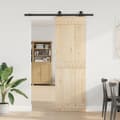 Miniatyrbilde 4 av 11: vidaXL Utstyr for skyvedør 152,5 cm stål svart