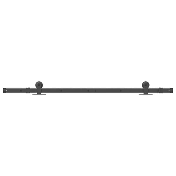 vidaXL Utstyr for skyvedør 152,5 cm stål svart