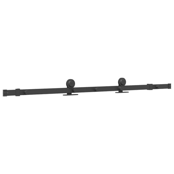 vidaXL Utstyr for skyvedør 152,5 cm stål svart