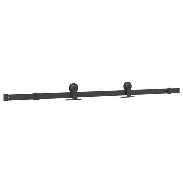 vidaXL Utstyr for skyvedør 152,5 cm stål svart