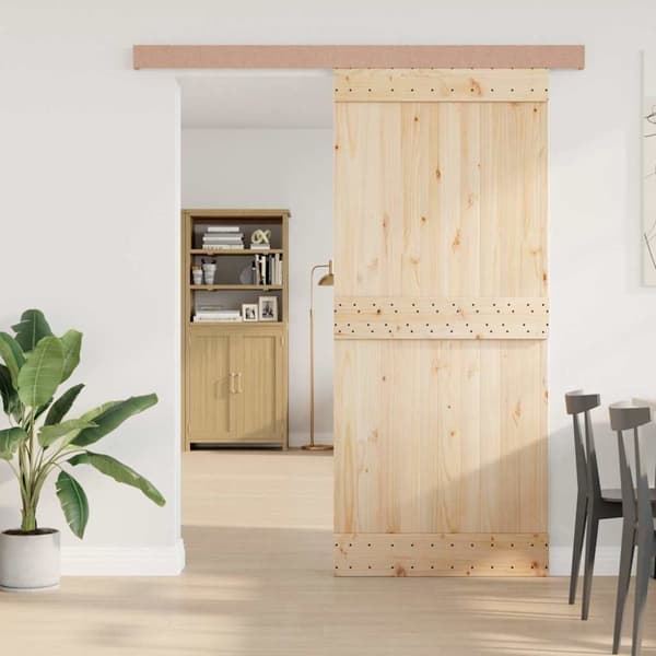 vidaXL Skjutdörrsbeslag 183 cm aluminiumlegering silver