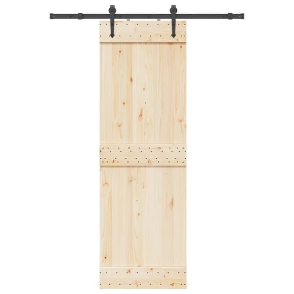 vidaXL skinnesæt til skydedør 152,5 cm stål sort