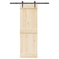 Miniatyrbillede 2 af 11: vidaXL skinnesæt til skydedør 152,5 cm stål sort