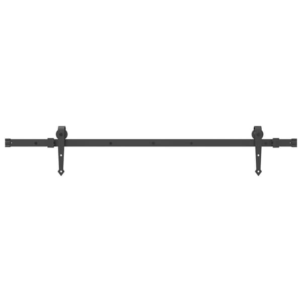 vidaXL Skjutdörrsbeslag 152,5 cm stål svart