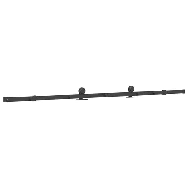 vidaXL Skjutdörrsbeslag 213,5 cm stål svart