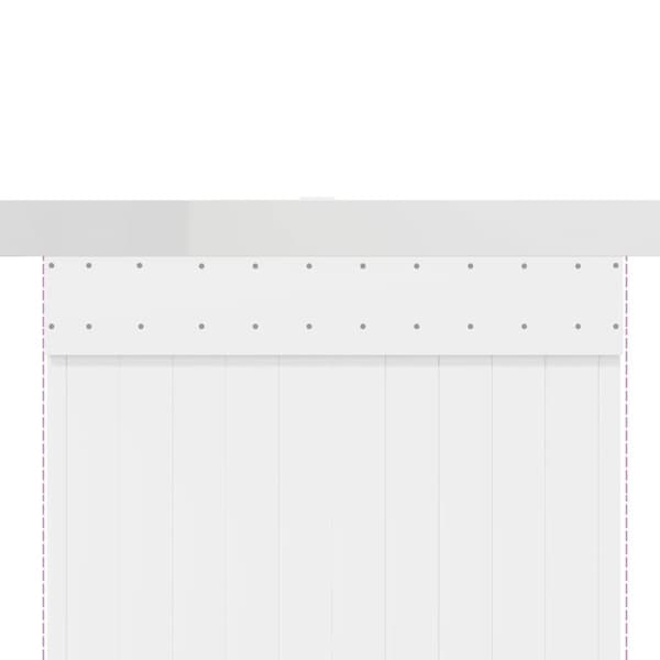 vidaXL Utstyr for skyvedør 183 cm aluminiumslegering sølv