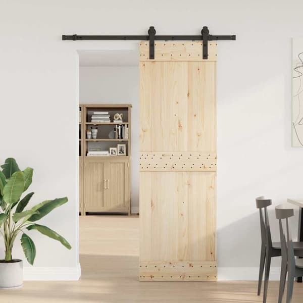 vidaXL Utstyr for skyvedør 152 cm stål svart