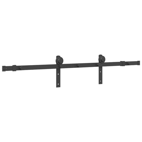 vidaXL Utstyr for skyvedør 152 cm stål svart